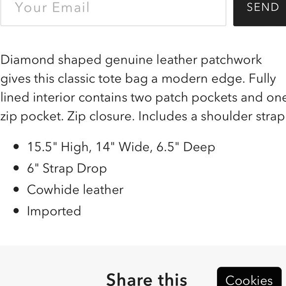 Anthropologie Benecio Diamond Leather Tote Monserrat De Lucca Light Grey - Picture 3 of 13